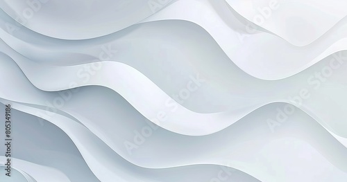 A softly curved white wave design exuding simplicity and elegance in this abstract background