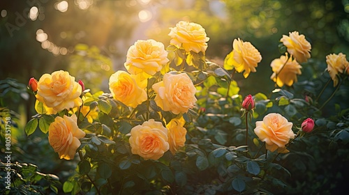 blooms rose yellow