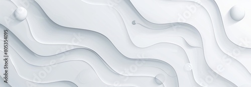 An elegant white abstract background with flowing lines and soft texture that conveys calmness and simplicity