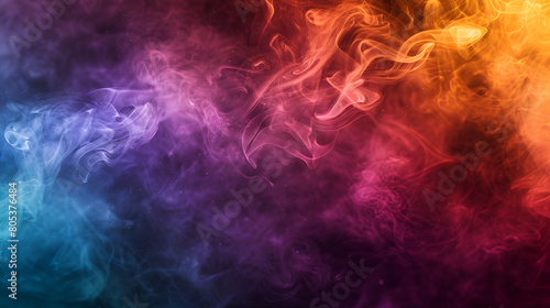 fondo con efecto de humo con colores brillantes y vibrantes multicolor wallpaper estilo niebla colorida plantilla para diseño y decoración fondo para invitaciones mezcla de pintura y humo