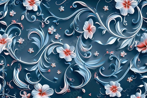 An intricate design of 'Ð¡ Ð”Ð½ÐµÐ¼ ÐœÐ°Ñ‚ÐµÑ€Ð¸' featuring a delicate pastel floral pattern.