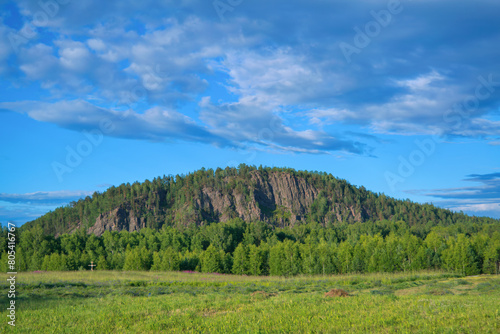 View from Mount Bear - Stone. Sverdlovsk region. Russia.
