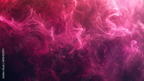 Wispy tendrils of smoke with a neon magenta texture, casting a spellbinding, surreal quality over the artwork.