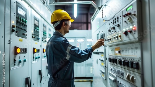 Keeping the Power in Check - Technician Records Voltage and Current Data in the Power Plant Control Panel