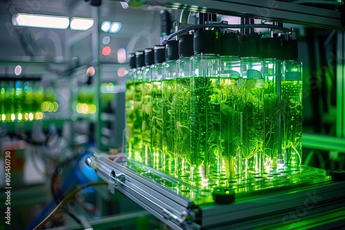 Photobioreactor in medical science laboratory algae fuel biofuel industry