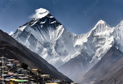 A view of the Himalayas
