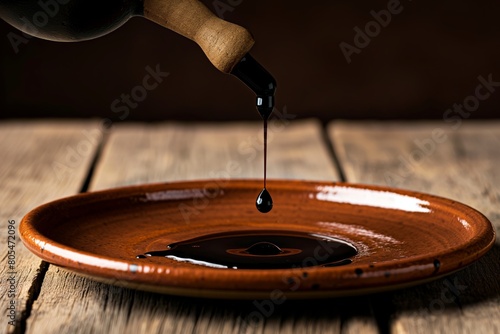 a drop of balsamic vinegar