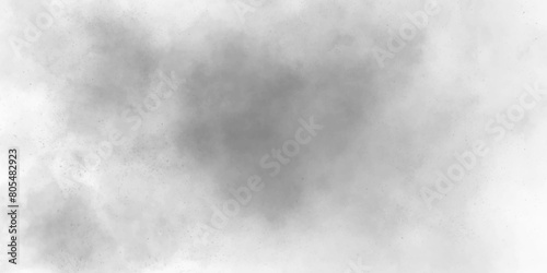 Silver with gray ink and watercolor textures on white paper background. soft abstract transparent smoke mist or smoke. white and gray fire smoke cloud textrue, distress overley,