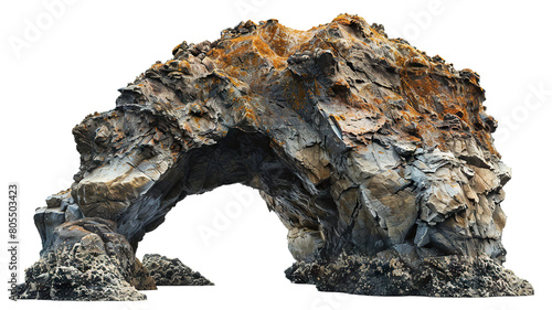 Majestic artificial rock archway, cut out