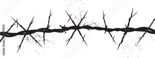Artistic Barbed Wire Vector Renderings Creative Expression