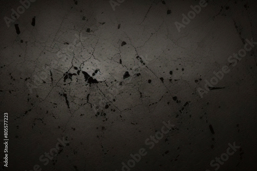 パターンの背景の抽象的な黒い壁のテクスチャです。ワイドパノラマ写真。黒い壁のテクスチャの荒い背景暗いコンクリートの床または黒の古いグランジ背景
