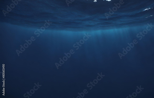 Deep Blue Water Background, Sun rays under water blue ocean background, abstract sun light in water wallpaper