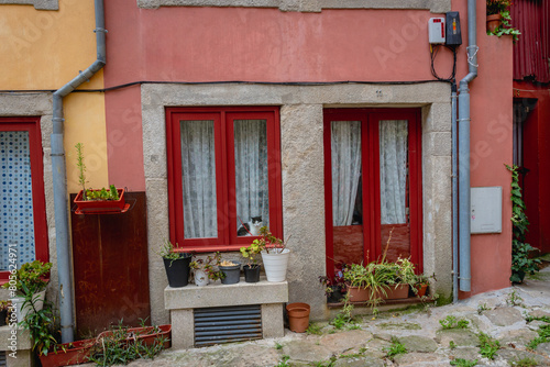 House on Largo da Pena Ventosa, small square in historical center of the city of Porto city, Portugal