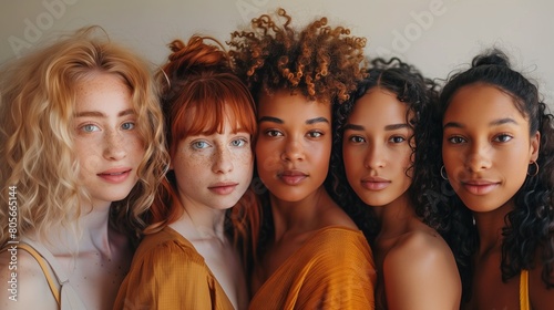 Diverse Group of Women Showcasing Natural Beauty