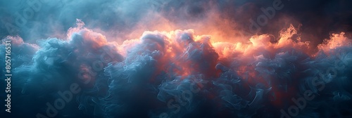 Smokey Background, A billowing cloud of smoke forms an ethereal backdrop, perfect for adding text or graphics.