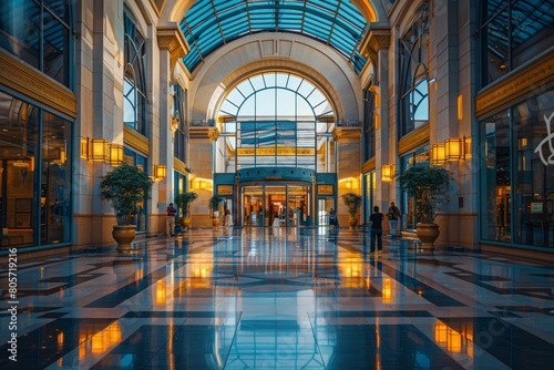 large mall with impressive architecture
