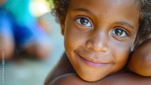 An image of a Brazilian child from a Brazilian public school. The Nikon was used to take the picture.