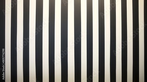 Bold, black and white striped lines running vertically down a canvas, their stark contrast creating a visually striking pattern that embodies the essence of classic elegance with a modern twist. 