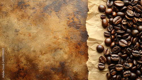 Coffee beans: Aromatic essence, morning elixir, brewing anticipation, essence of vitality and rejuvenation.