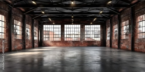 Elevating Decay: Transforming an Abandoned Warehouse into an Industrial Loft Retreat with Brick, Concrete, and Black Steel Elements