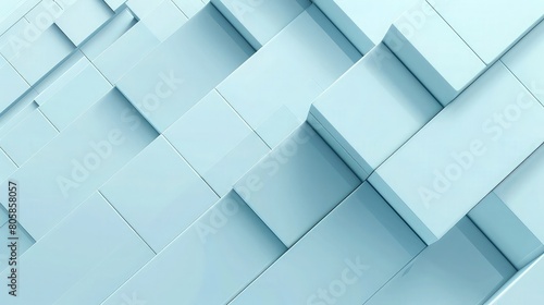 abstract sky blue background with square geometric shapes background with copy space for your text space 