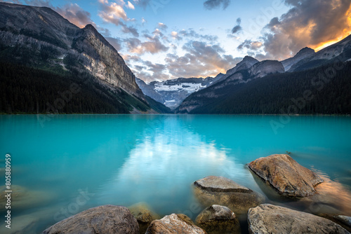 Beautiful nature of Lake Louise in Banff National Park, Canada