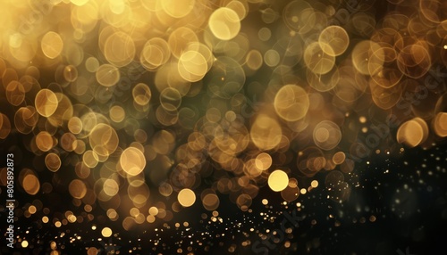 Delicate champagnecolored bokeh circles, offering a touch of sophistication and refinement