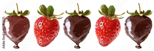 Chocolate Covered Strawberries, Dipped in dark chocolate, Romantic treat