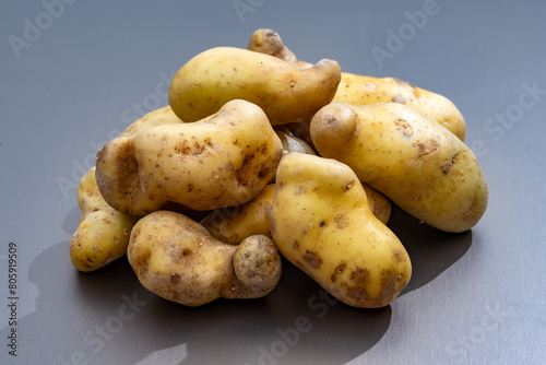 Ratte potato, La Ratte, La Reine Ratte du Touquet, or Asparges small potato with unique nutty flavor and smooth, buttery texture.