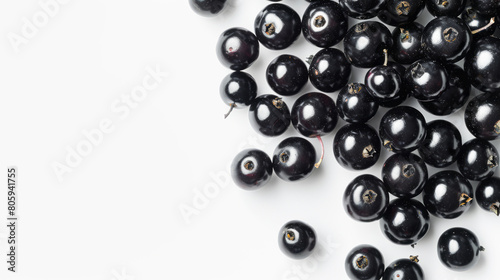 black currant isolated on white background