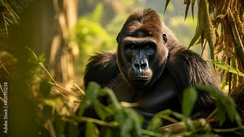 Bembo Majesty: Gorilla's Arboreal Haven