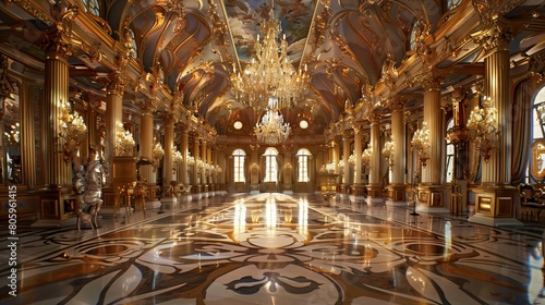 The Opulent Ballroom: A Tapestry of Gilded Elegance