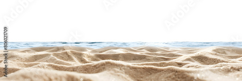 Seaside beach sand cut out