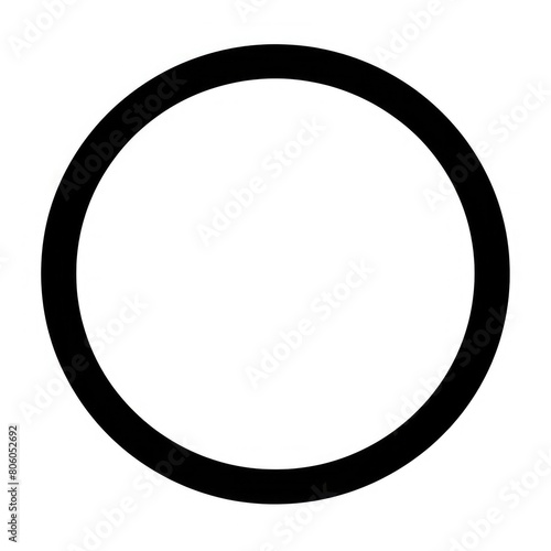 Hollow Circle Stroke Round Set. Collection of Circular Shapes and Patterns
