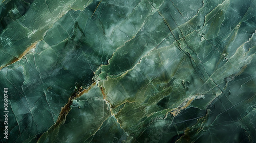 Muted green marble with hints of moss, evoking a sense of nature's serenity.