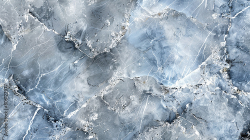 Silvery gray marble with hints of blue, reminiscent of moonlit waters.