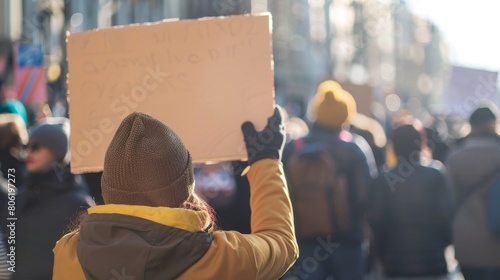 Intense Protest Sign Close-Up Shot