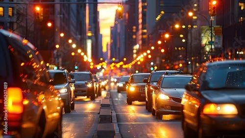 Navigating congested urban streets with traffic lights can be challenging. Concept Urban Driving, Traffic Lights, Congested Streets, Navigational Challenges