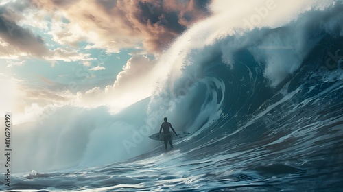 Conquering the Giant Wave: A Surfer's Journey