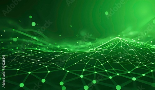 Abstract green technology illustration background