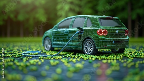 plug icon symbol, EV car, green hybrid vehicle charging point logo, eco friendly, Vector illustration