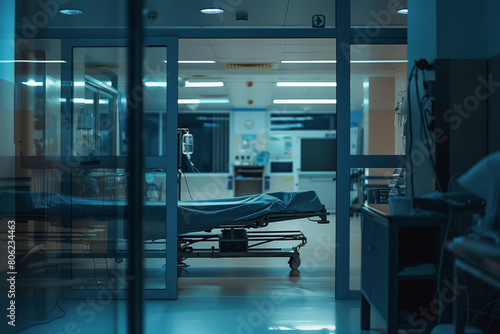 Modern Hospital Room with Advanced Equipment
