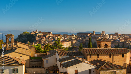 Perugia historic center old skyline