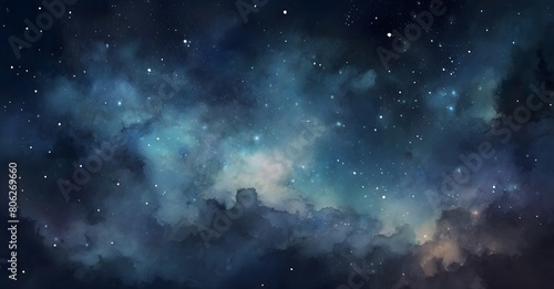 starry night sky background, glittering stars, nebula, galaxy outer space wallpaper