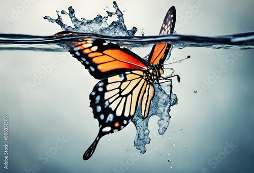 Wasser-Schmetterling