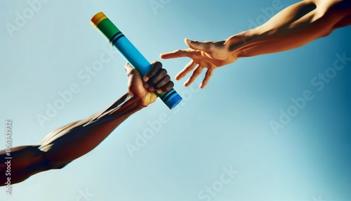 Relay Race Baton Handoff