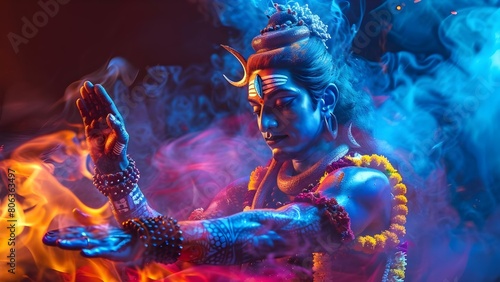 Misleading portrayal of Lord Shiva as an evil deity in Hinduism. Concept Misrepresentation in Religion, Misunderstood Deities, Religious Stereotypes, Cultural Misinterpretation, Hinduism Perspectives