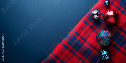 Tessuto scozzese. Sfondo con colori e tessuto scozzese. Giornata del tessuto scozzese. Spazio per messaggio o per immagini.