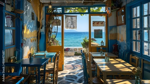 Greek tavern concept 