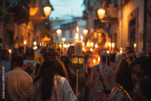 Saintly celebration: st. john baptist birth, san joao do porto porto festival - honoring birth of biblical figure with lively festivities, music, and traditional customs in the vibrant city of Porto.